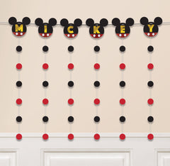 Mickey Mouse Forever Birthday Party String Garland Kit, 7-pc