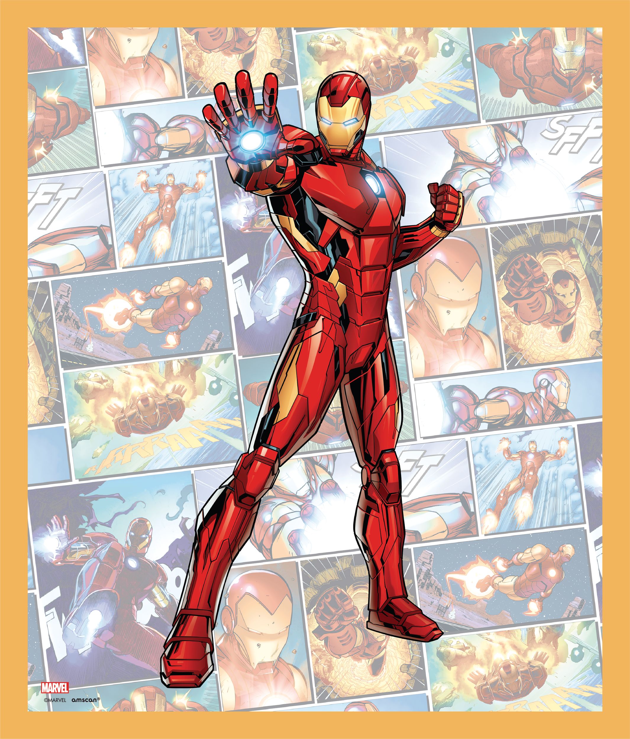 Disney Marvel Avengers Scene Setter, Red/Blue, 15 inch, 10-pk