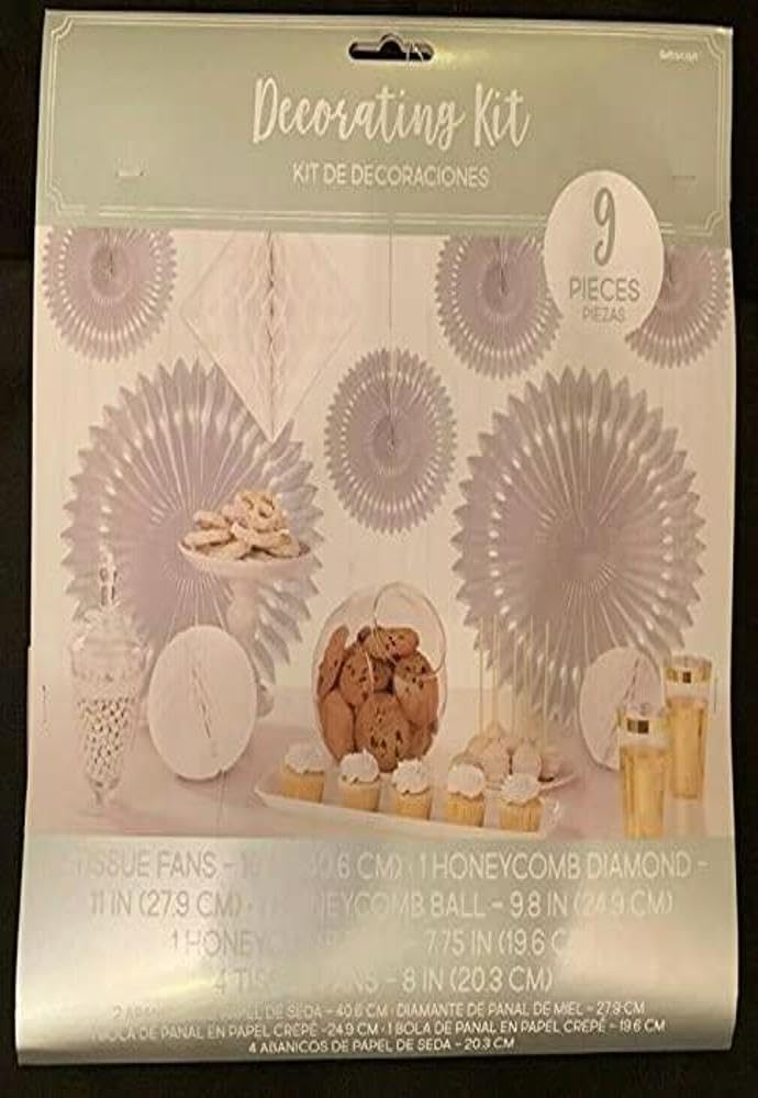 Elegant Black Paper Decorating Kit