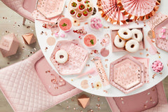 Blush Birthday Decorating Kit, Rose Gold, 14-inch, 12-pk