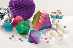 Sparkle Geometric Shape Sign Table Centerpiece, 12-in, 3-pk