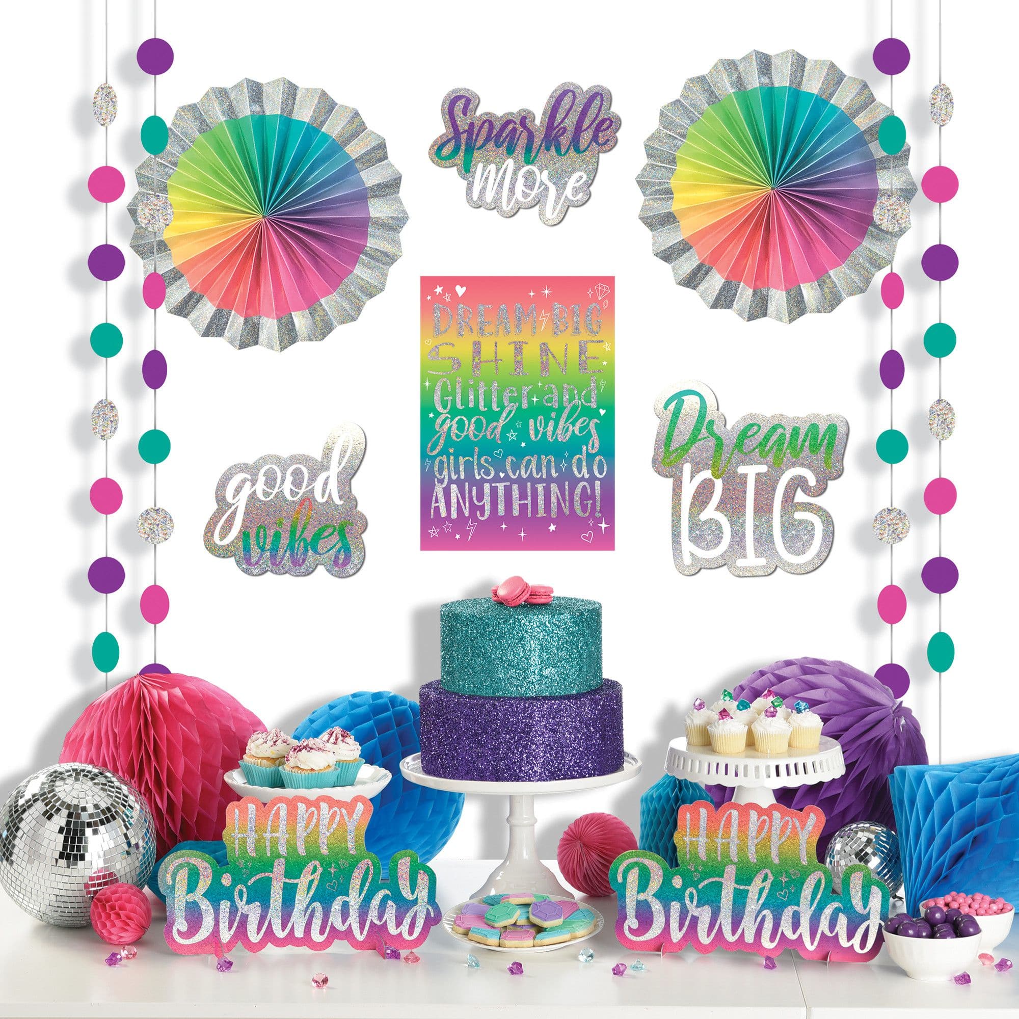 Sparkle Dream Big Decorating Kit, 14.5 inch, 12-pk