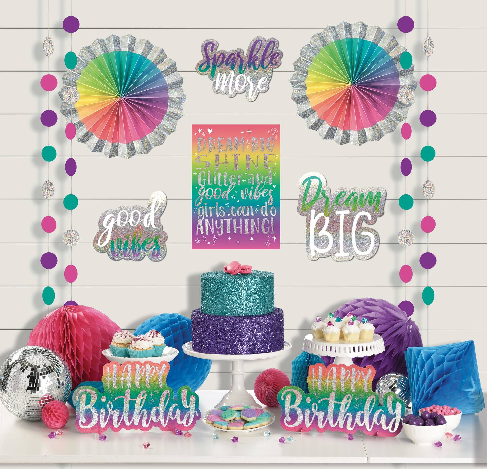Sparkle Dream Big Decorating Kit, 14.5 inch, 12-pk