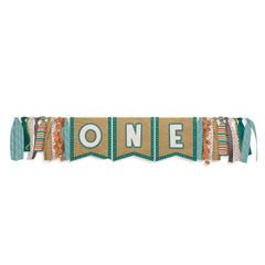 Wilderness High Chair Sign Decoration, Teal, 38 inch
