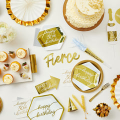 Golden Age Photo Booth Sign Props, Gold, 15-inch, 13-pk