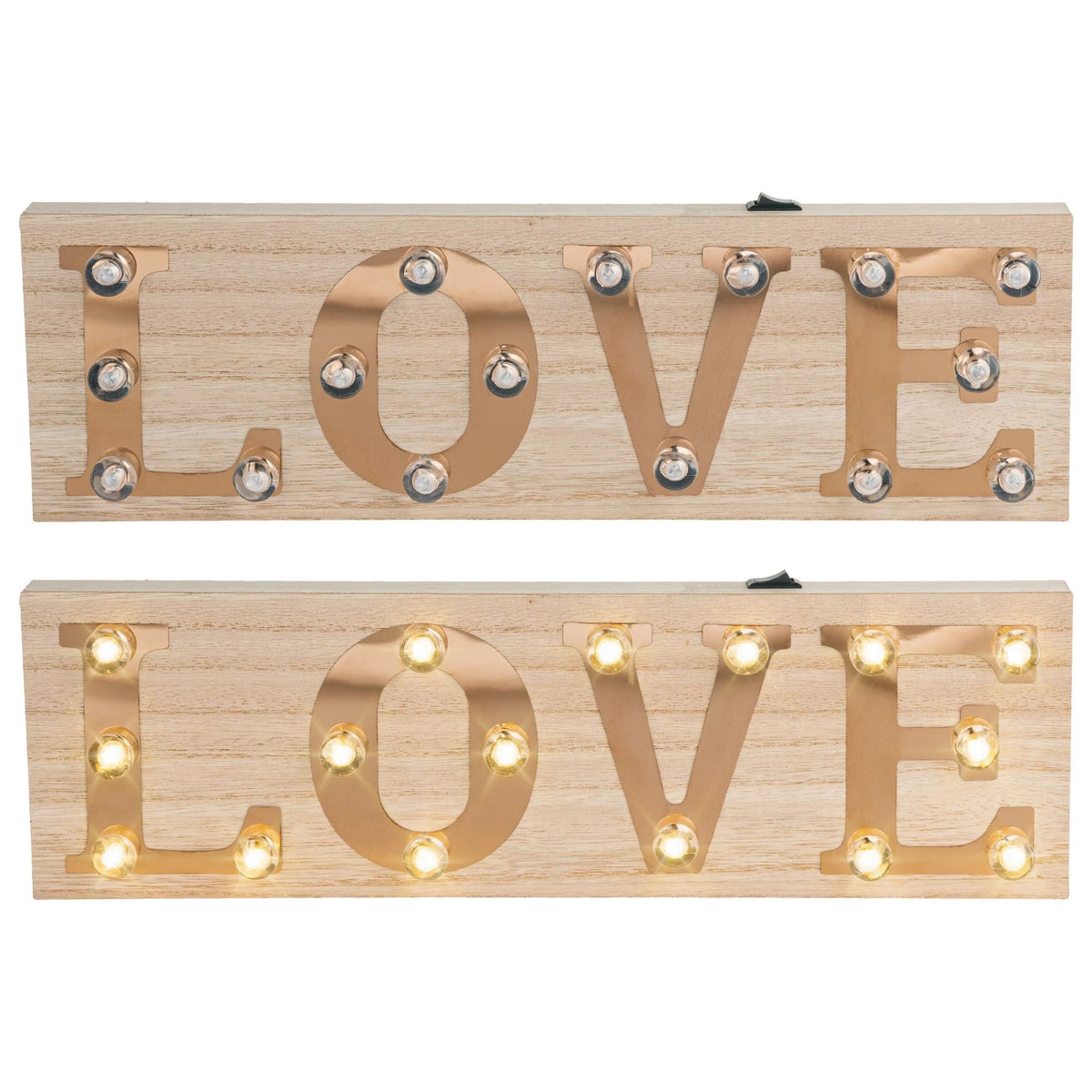 Illuminated LOVE Light-Up Plaque