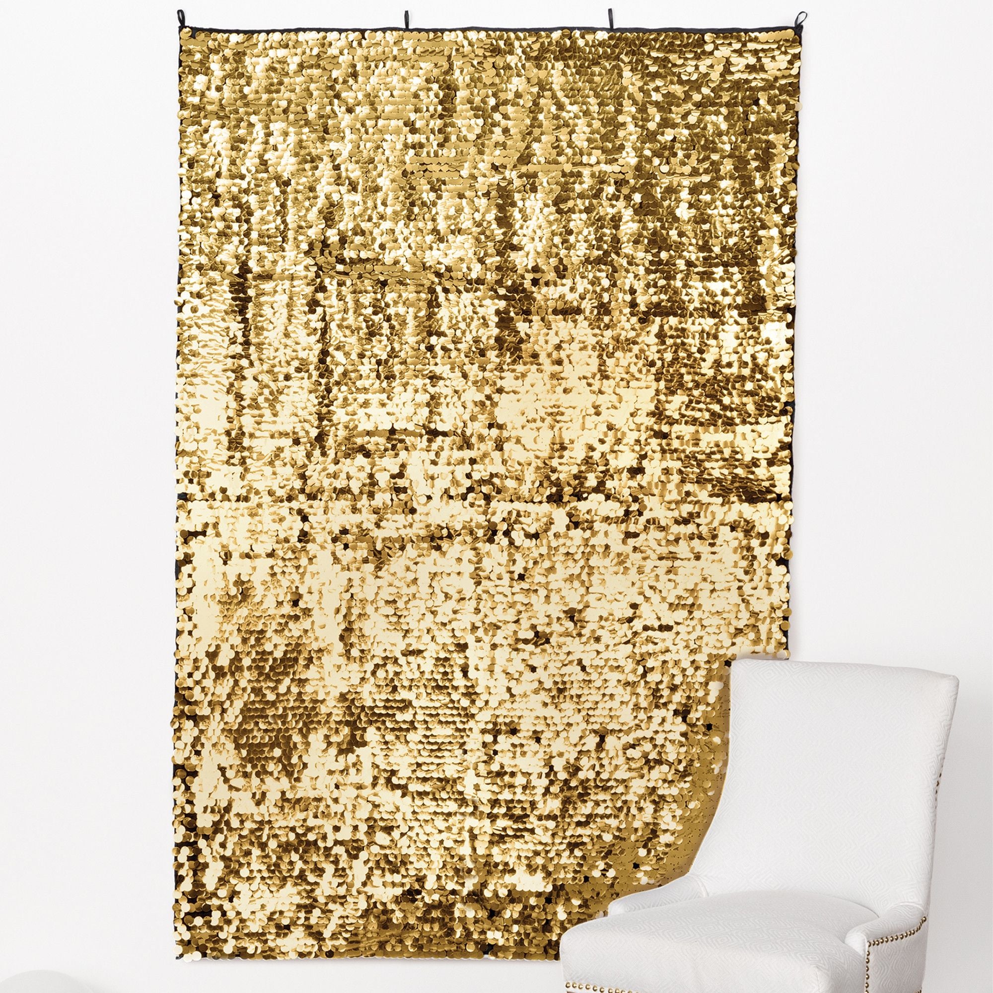 Gold Sequin Scene Setter Background, 6.6-inch