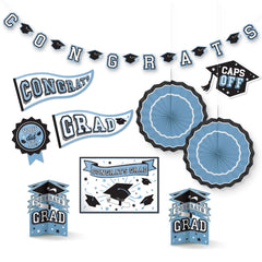Graduation Room & Table Centerpiece Decorating Kit, Powder Blue, 5-inch, 10-pk