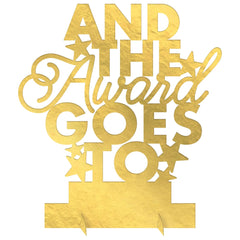 Awards Night Table Centerpiece, Gold, 8.6-inch