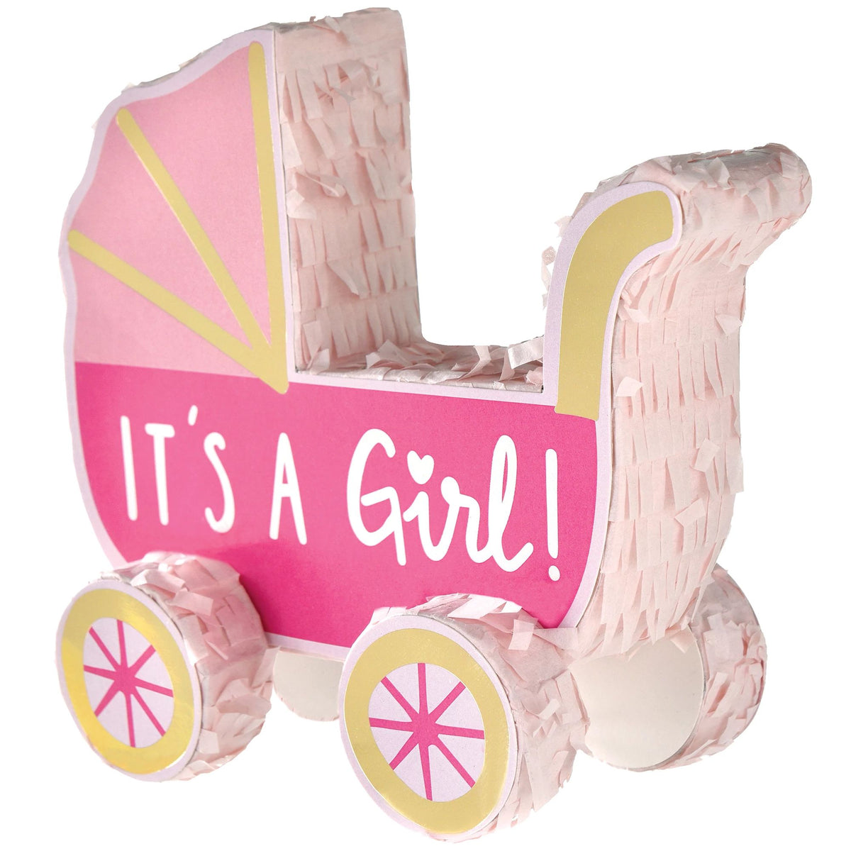 Mini Pink Baby Carriage Pinata Decoration