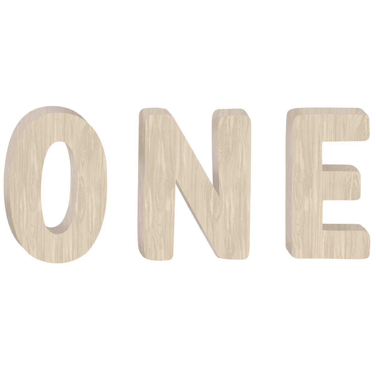 ONE Wooden Centerpiece Sign - Baby's First Birthday Decoration