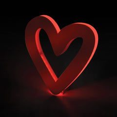 Valentines Heart Hanging MDF LED Sign