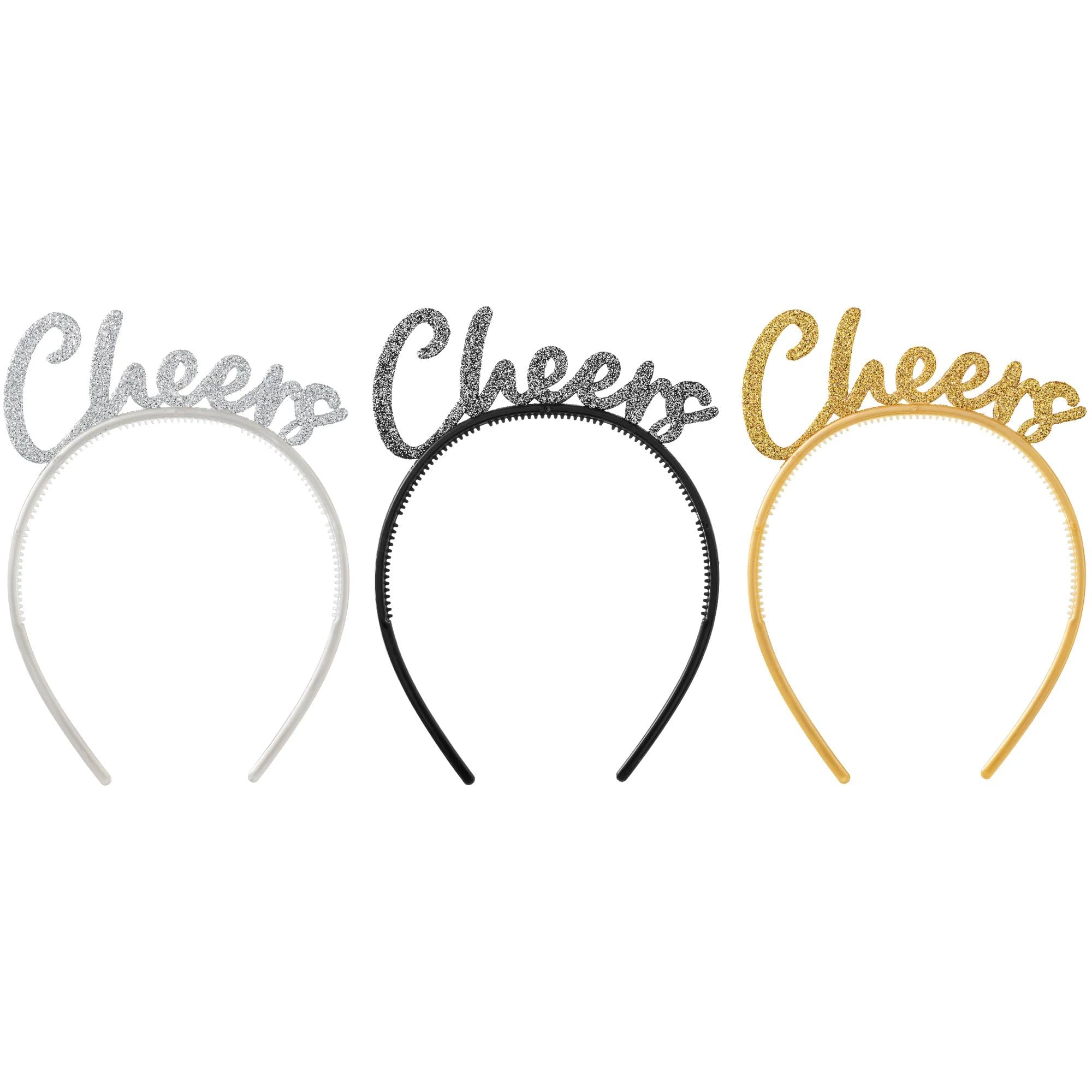 New Year' Plastic Headband, 6-ct