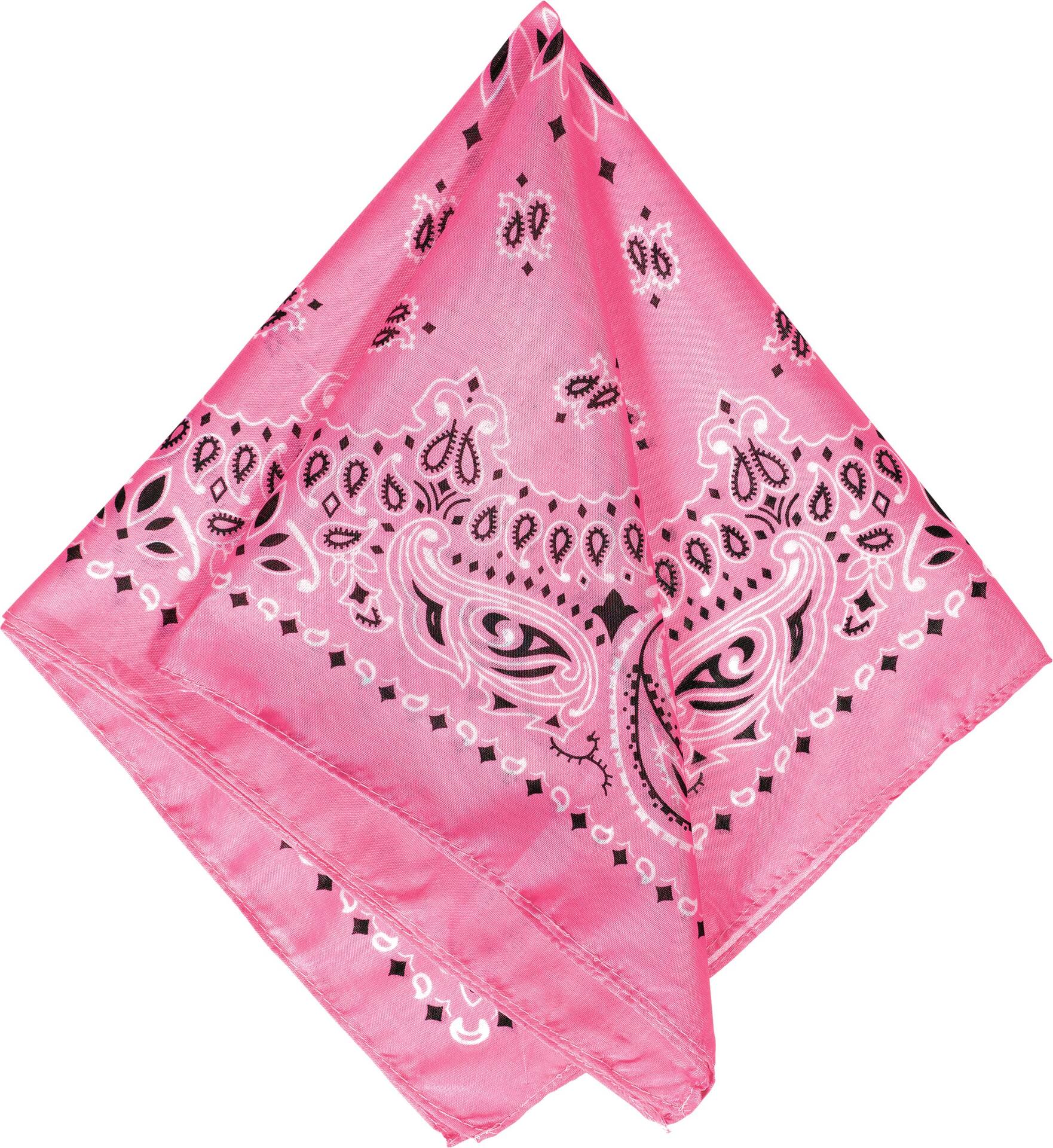 Western Bandanas, Black/Red/Pink, 20-in, 10-pk
