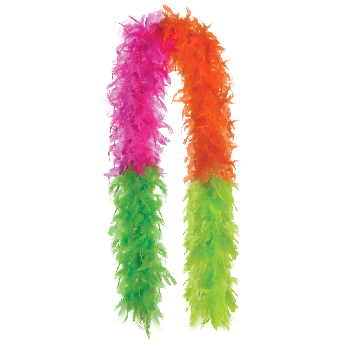 Neon Feather Boa, 72 inch, Costume Accessory