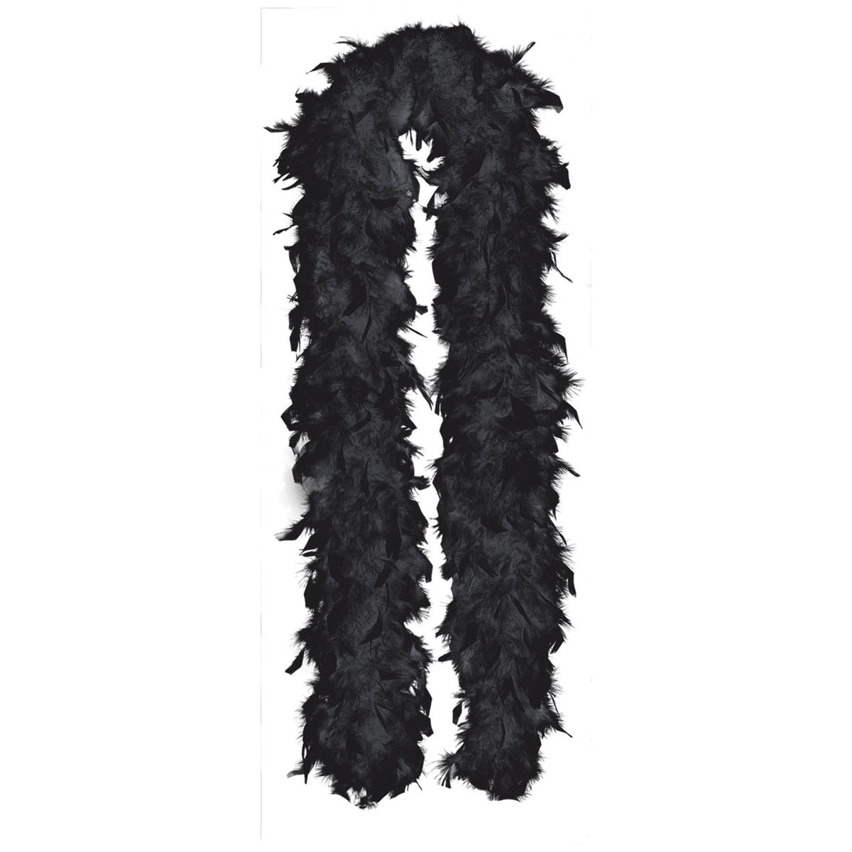 Elegant Black Feather Boa - 72 Costume Accessory
