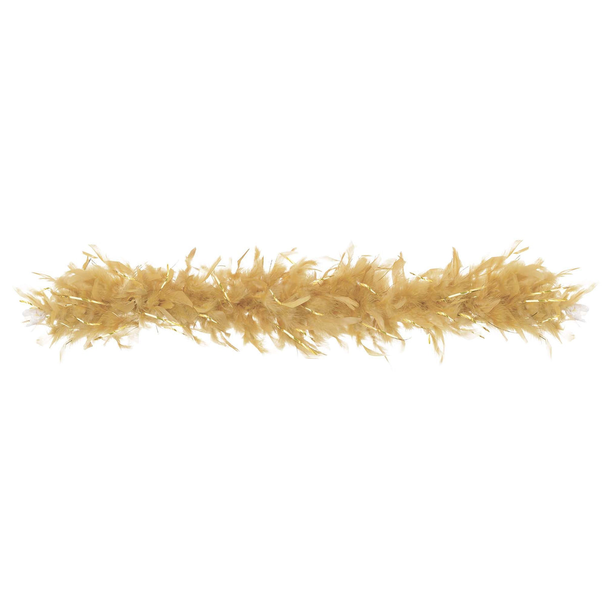 Feather Boa, Gold, 72 inch, Costume Accessory