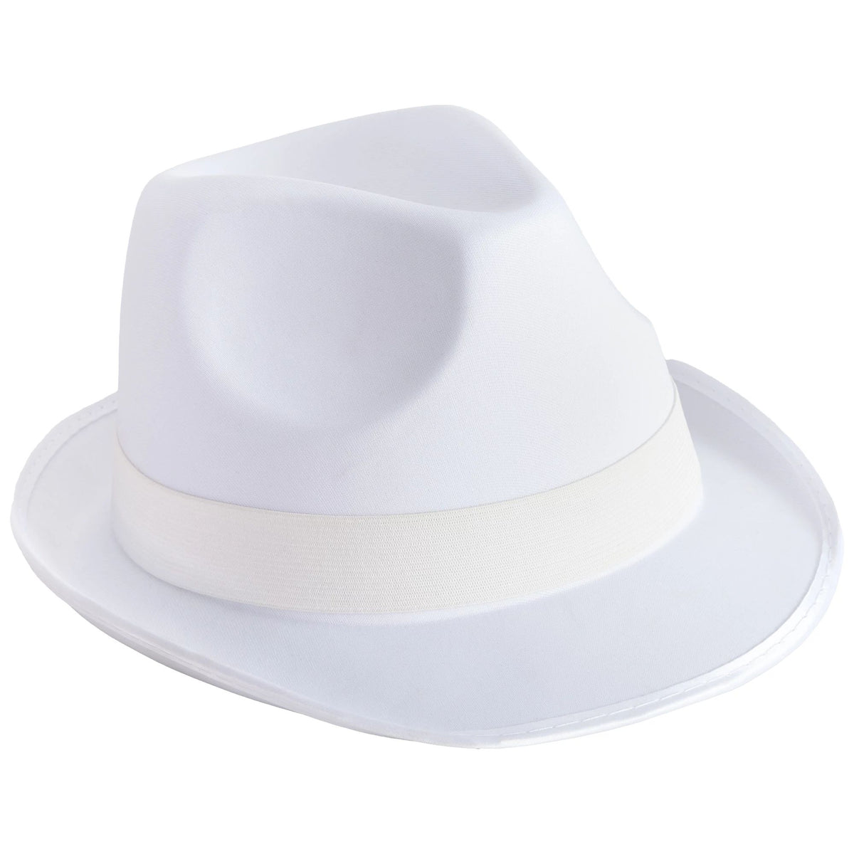 Classic White Fedora Hat - Team Spirit Essential