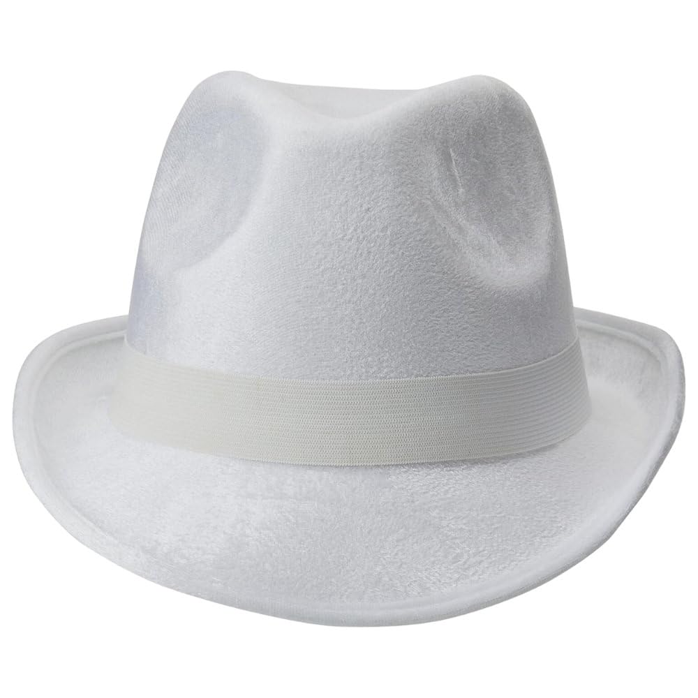 Classic White Fedora Hat - Team Spirit Essential