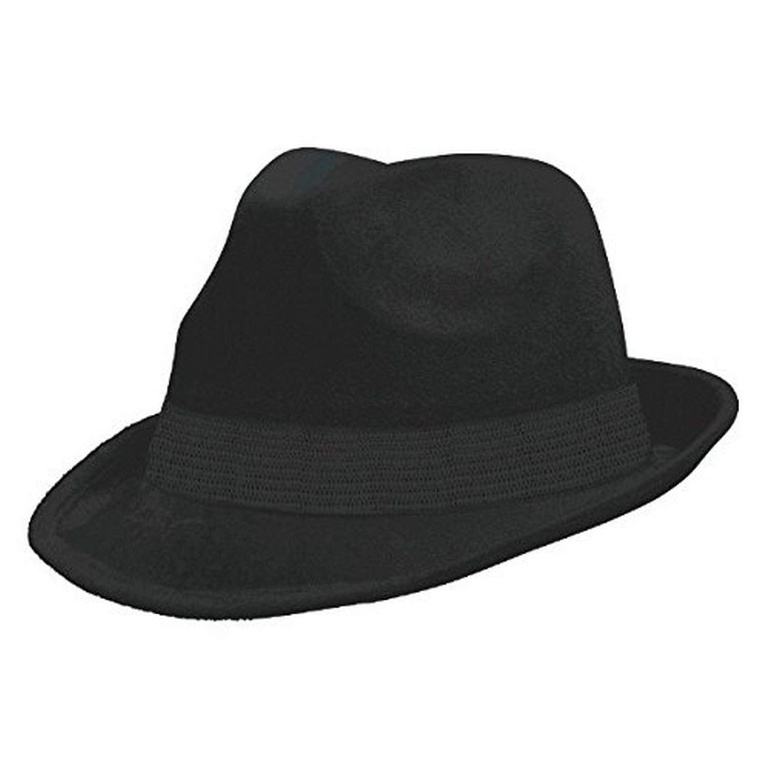 Classic Black Fedora Hat - Elegant Costume Accessory for Any Occasion