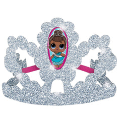 L.O.L. Surprise! Glitter Crown Tiaras, Silver, One Size, 8-pk