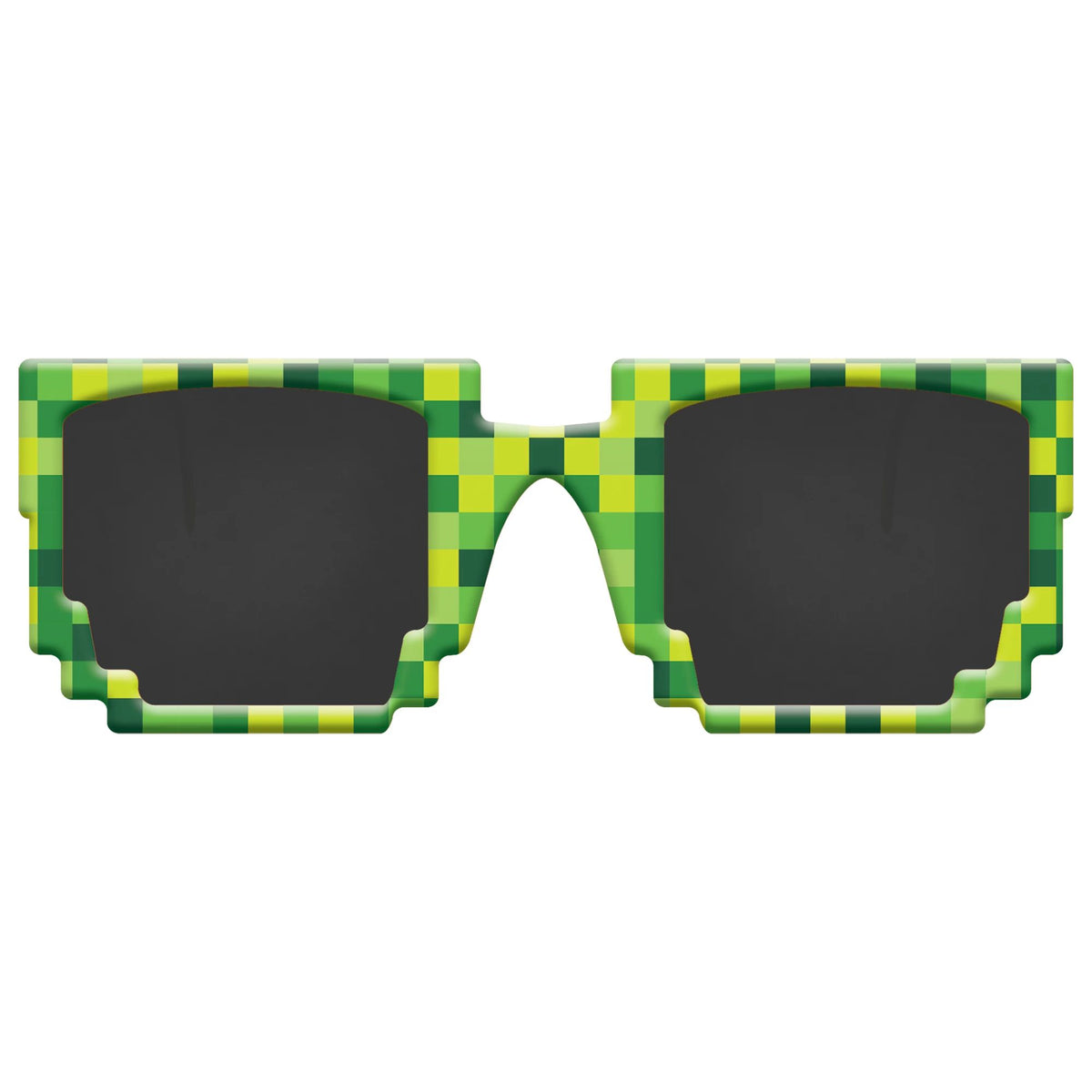 Pixel Party Sunglasses, Green, One Size, 8-pk