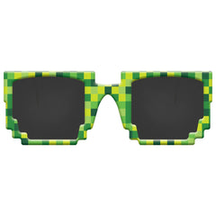 Pixel Party Sunglasses, Green, One Size, 8-pk