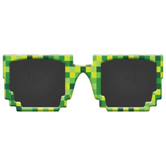 Pixel Party Sunglasses, Green, One Size, 8-pk