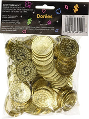 Dollar Coins, Gold, 144-pk, for Birthday/Party Favor/Poker