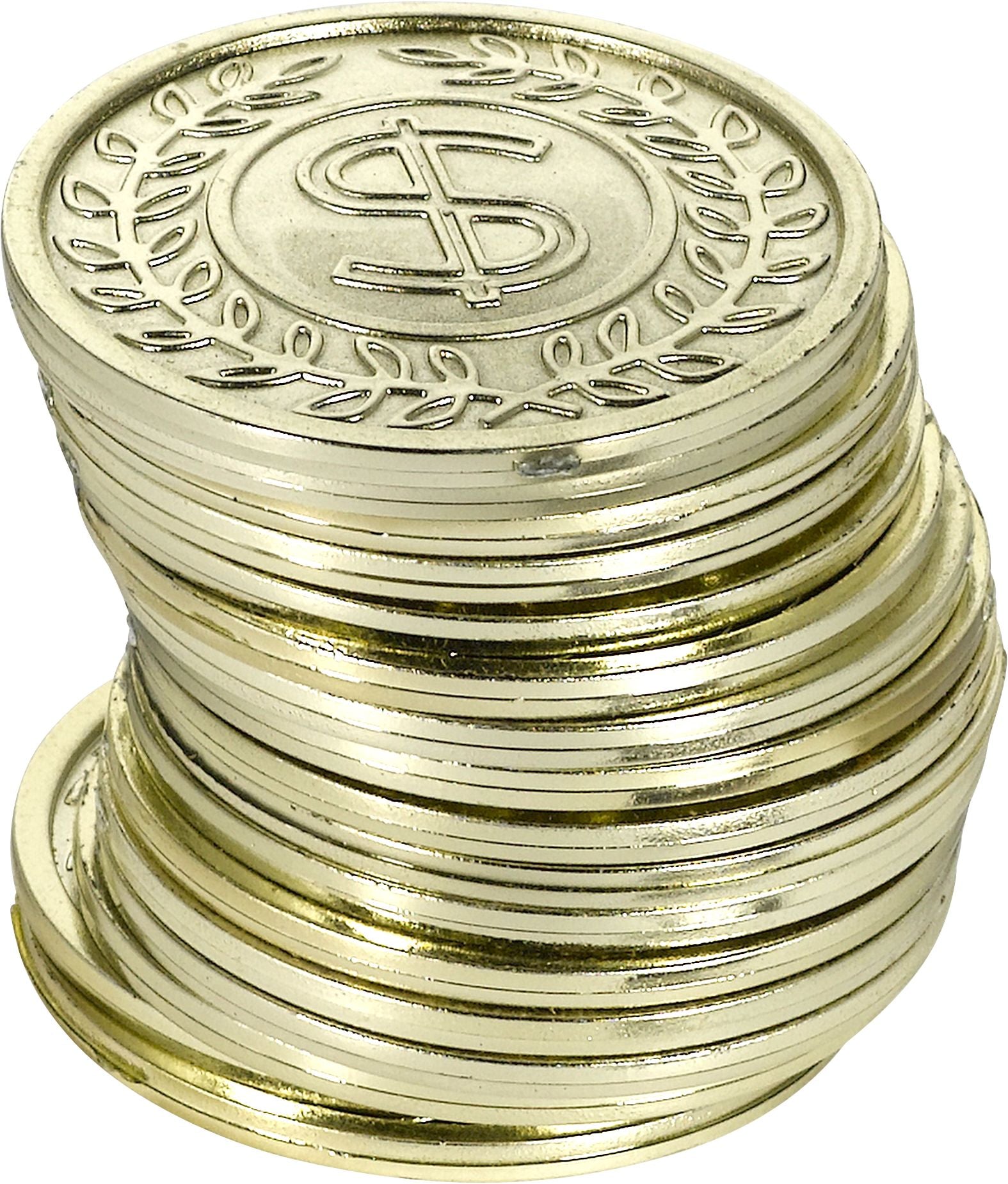 Dollar Coins, Gold, 144-pk, for Birthday/Party Favor/Poker