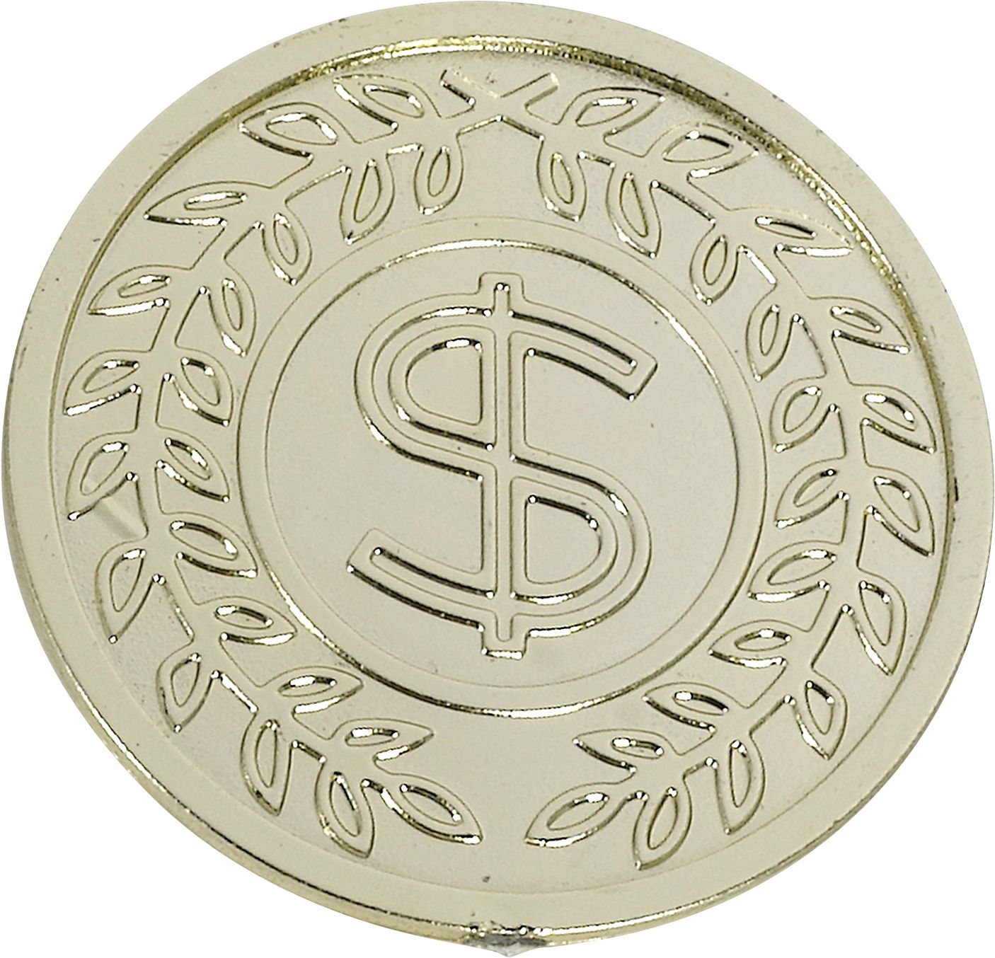 Dollar Coins, Gold, 144-pk, for Birthday/Party Favor/Poker