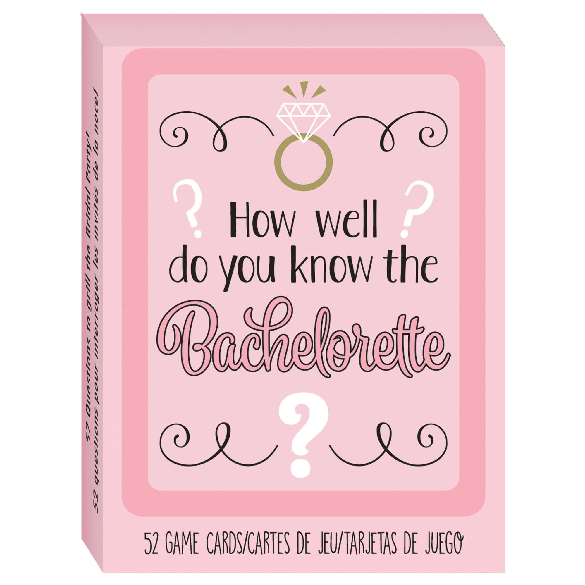 How Well Do You Know The Bachelorette Card Game, Pink, 52-pk