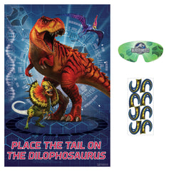 Jurassic World Pin the Tail Game, Blue, 10-pk