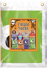 Monster Potato Sacks, Green/Orange/Purple, 41-in, 6-pk