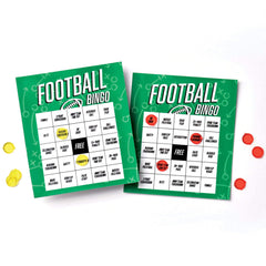 Football Bingo Game Set, Includes Cards & Markers, 10-pk, English