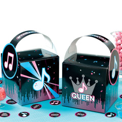 Internet Famous Queen Table Decorating Kit, Blue/Pink, 12-inch, 4-pk