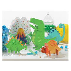 Dino-Mite Dinosaur Table Centerpieces, Green/Orange, 35.25-inch, 5-pk