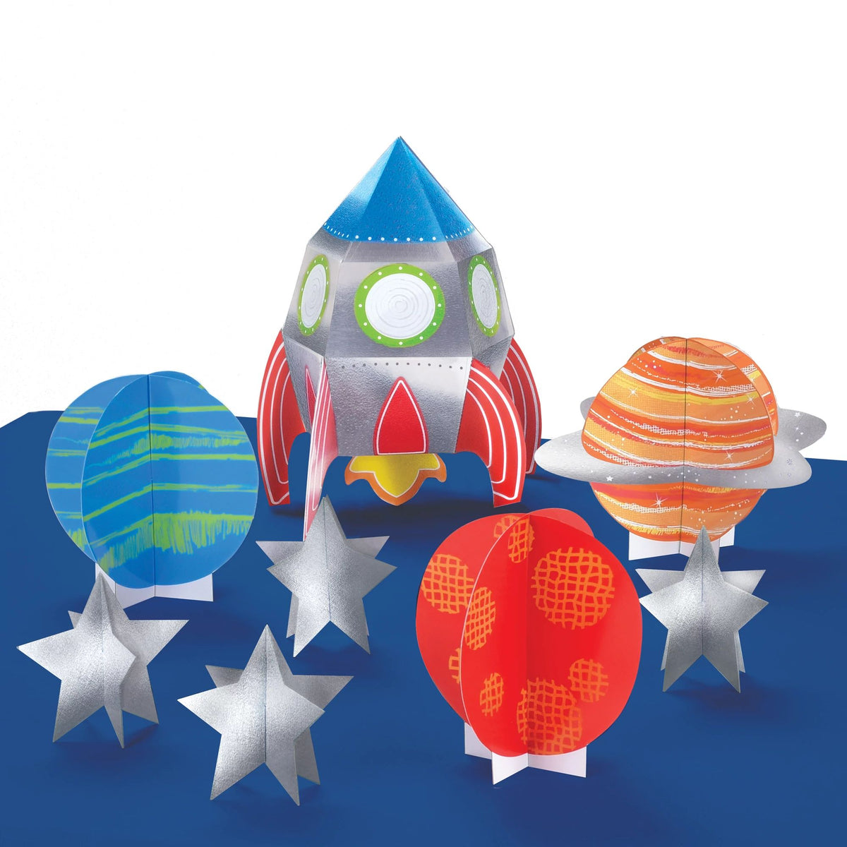 Blast Off Table Decorating Kit, Centerpieces, 11.5 inch, 26-pk