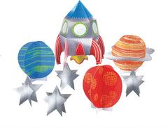 Blast Off Table Decorating Kit, Centerpieces, 11.5 inch, 26-pk