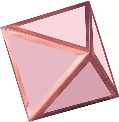 Blush Bride Diamond Table Centerpiece Decorations, Pink, 9-inch, 3-pk