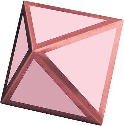 Blush Bride Diamond Table Centerpiece Decorations, Pink, 9-inch, 3-pk