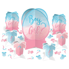 Boy or Girl? Decorating Kit, Blue/Pink, 13-inch, 27-pk