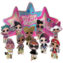 L.O.L. Surprise! "We Run The World" Table Decorating Kit, Pink, 16.5-inch, 11-pk