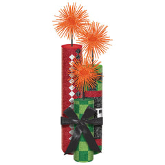 Pixel Party Dynamite Centerpiece, Red/Green, 13-inch