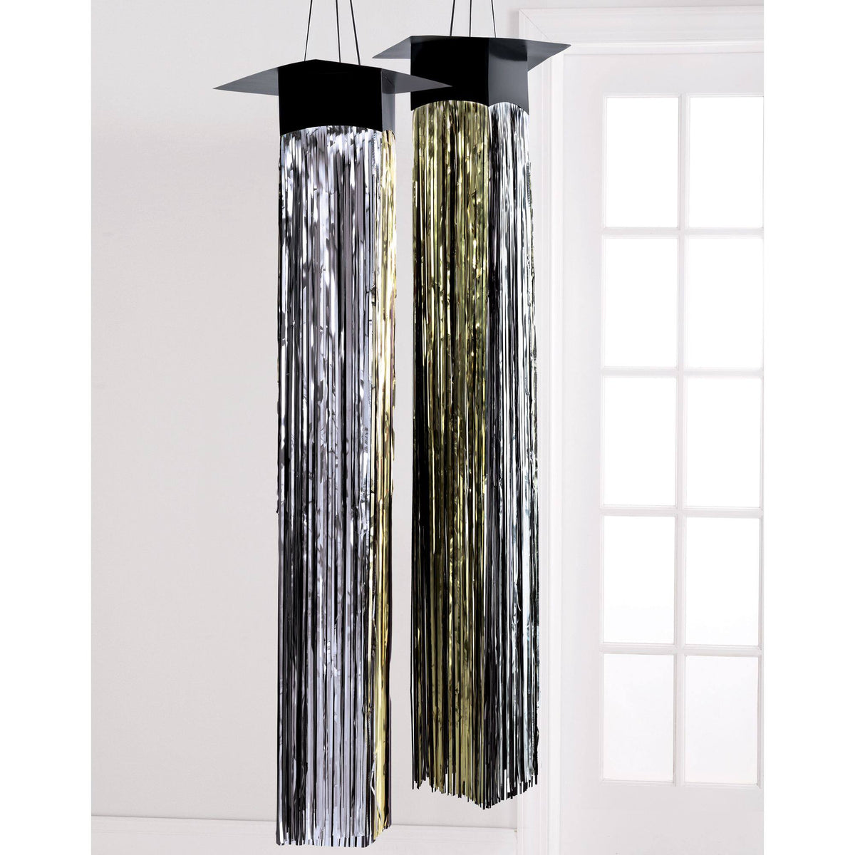 Grad Cap Hanging Foil Decoration, 2-pcs