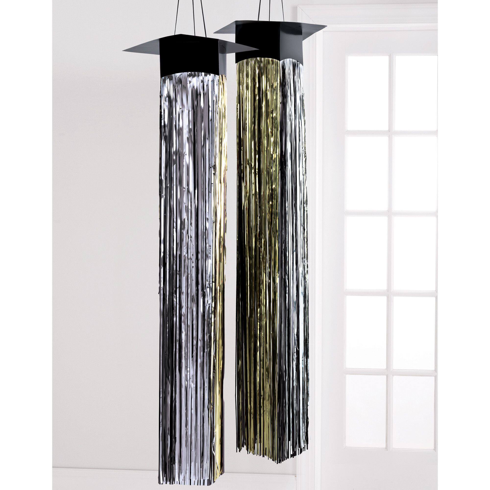 Grad Cap Hanging Foil Decoration, 2-pcs