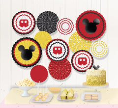 Mickey Mouse Centerpiece Decorating Kit, Red/Yellow, 15.75-inch, 17-pk