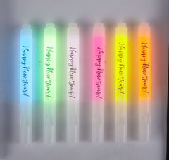 Happy New Year Glow Stick Whistle Necklaces, One Size, 6-pk