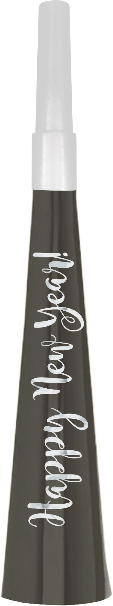 Metallic Gold & Silver New Year's Party Horns, 24-pk