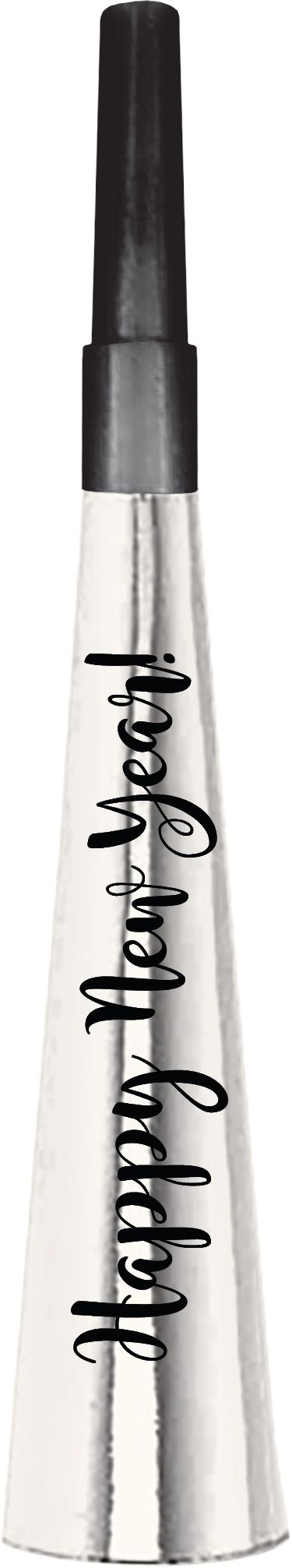 Metallic Gold & Silver New Year's Party Horns, 24-pk